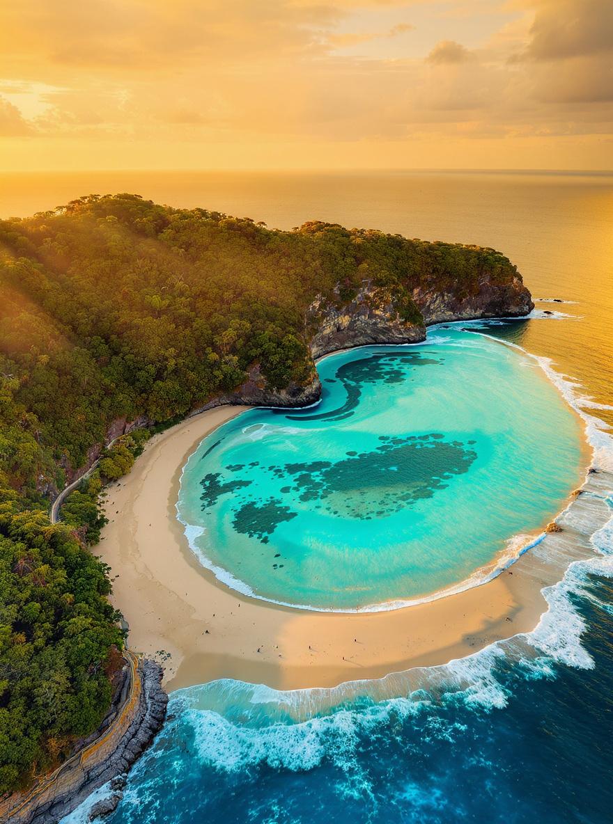 Pink Beach Lombok luxury tour